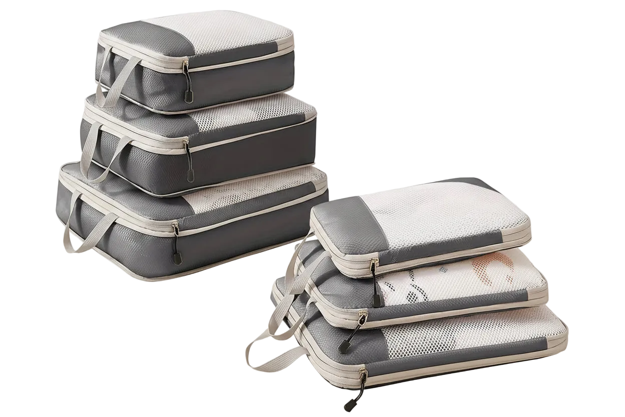 Compression Packing Cubes Set – Space-Saving Travel Organizers