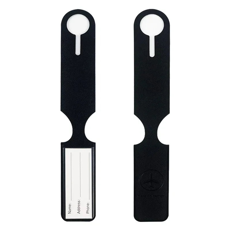 Minimal Silicone Luggage Tag – Travel Suitcase ID Tag