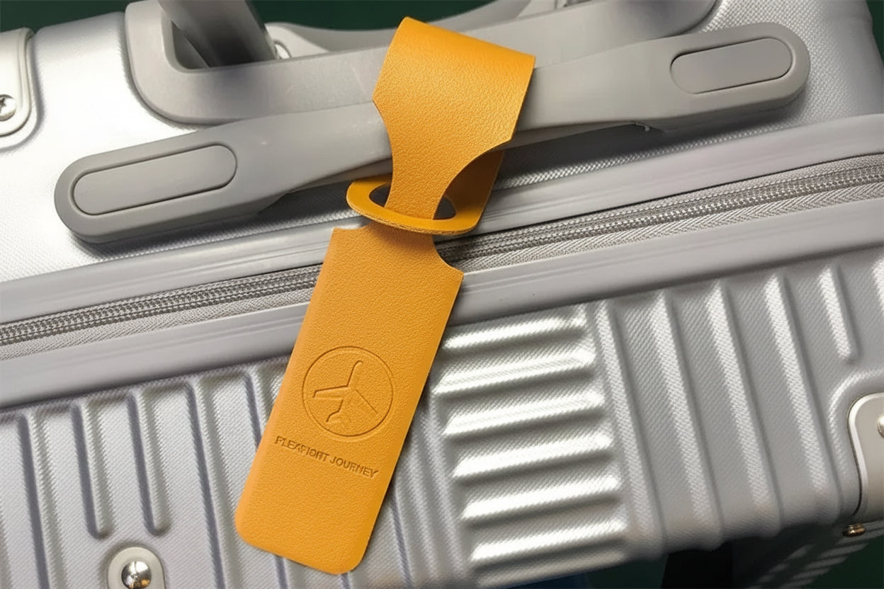 Minimal Silicone Luggage Tag – Travel Suitcase ID Tag