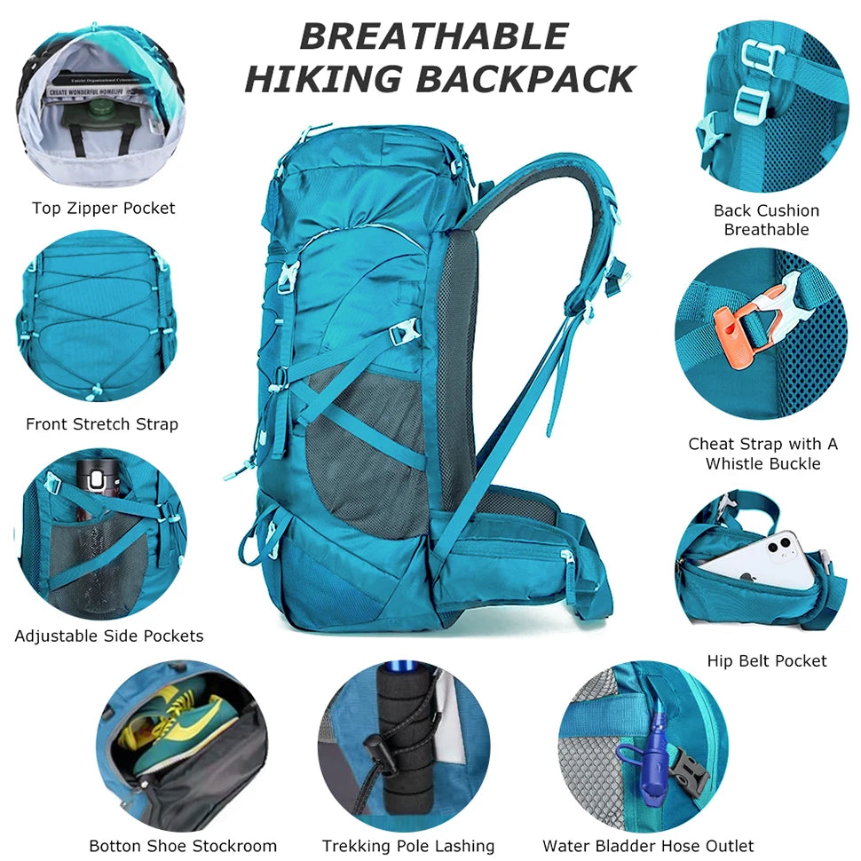 50L Adventure Travel Backpack