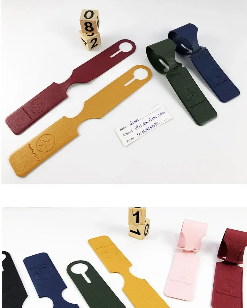 Minimal Silicone Luggage Tag – Travel Suitcase ID Tag