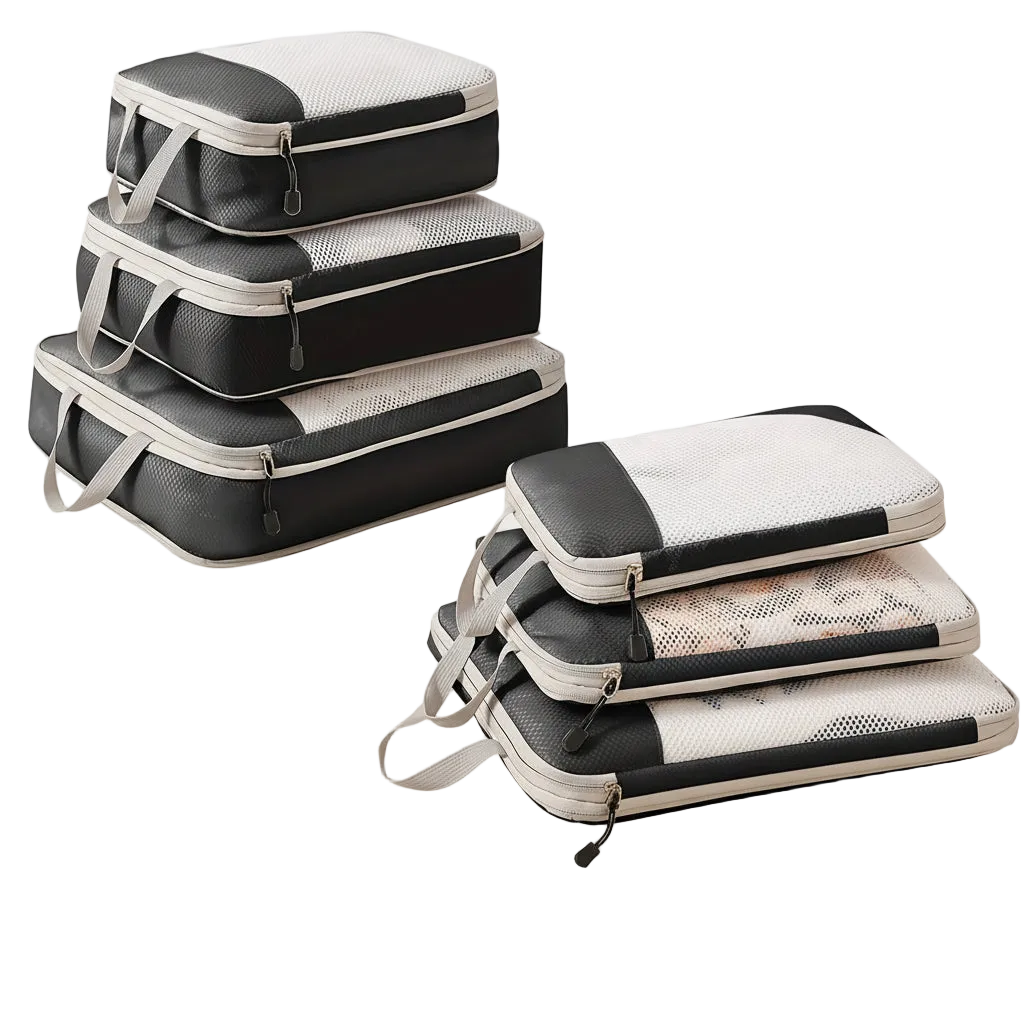 Compression Packing Cubes Set – Space-Saving Travel Organizers
